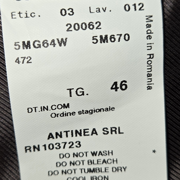 Armani Collezioni Jacket Women 46 US 10–12 Wool Silk Cashmere Angora NWT - Picture 11 of 15